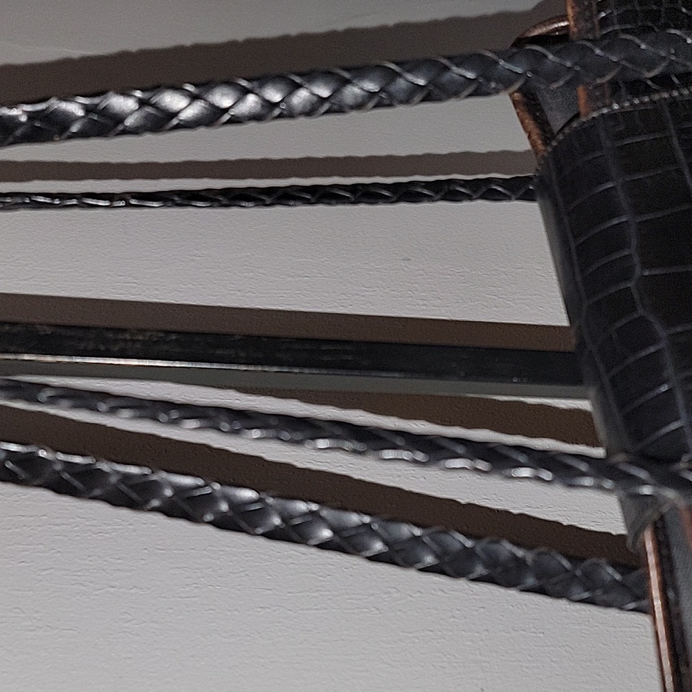 Brighton Brown Croc Leather Shoulder Bag - Picture 6 of 15